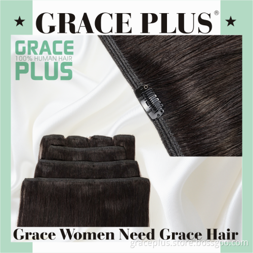 brazilian straight hair weave bundles cheap 100% human hair clip in hair extension